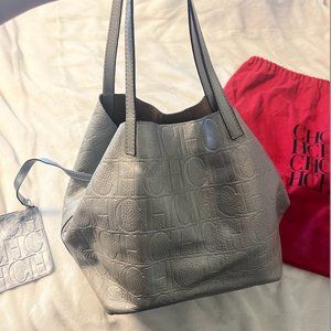 Carolina Herrera Matryoshka Tote (Metallic Silver)